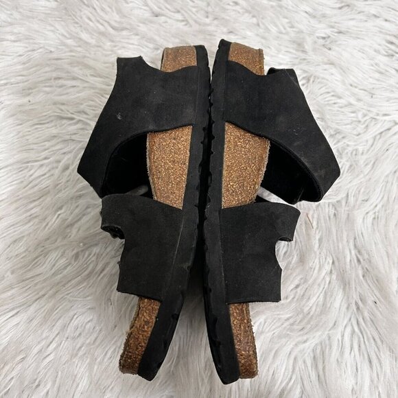Birkenstock Birki's Canberra Ellice Triple Strap Sandal Shoes Black EU 37 US 6 - Picture 7 of 10